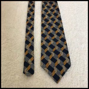 Carlo Battini Vintage Look Print Silk Tie